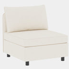 Divano modulare 8 posti trasformabile beige 129 con contenitore