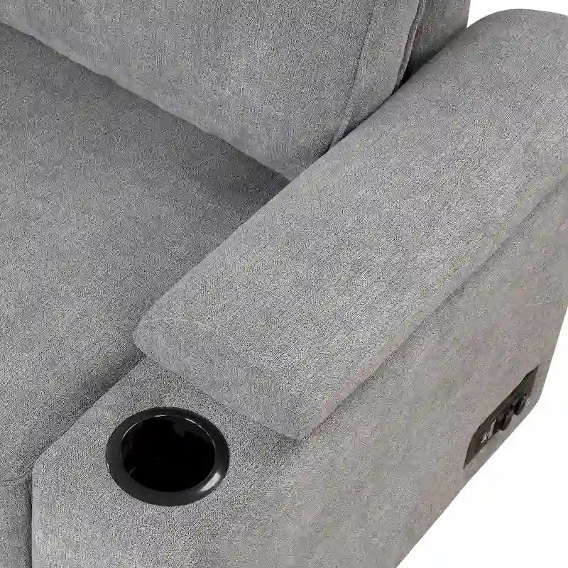 Divano sezionale a L a 5 posti da 84,75 pollici con pouf contenitore, divano letto estraibile 2 in 1 per soggiorno