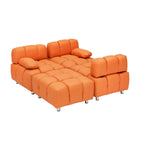 Divano a 3 Posti Pieghevole da 90.6" con Chaise Longue, Impermeabile, Antimacchia e Antigraffio per Gatti