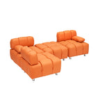 Divano a 3 Posti Pieghevole da 90.6" con Chaise Longue, Impermeabile, Antimacchia e Antigraffio per Gatti