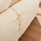 Divano a L oversize a 3 posti con chaise longue e 4 cuscini da 270 cm
