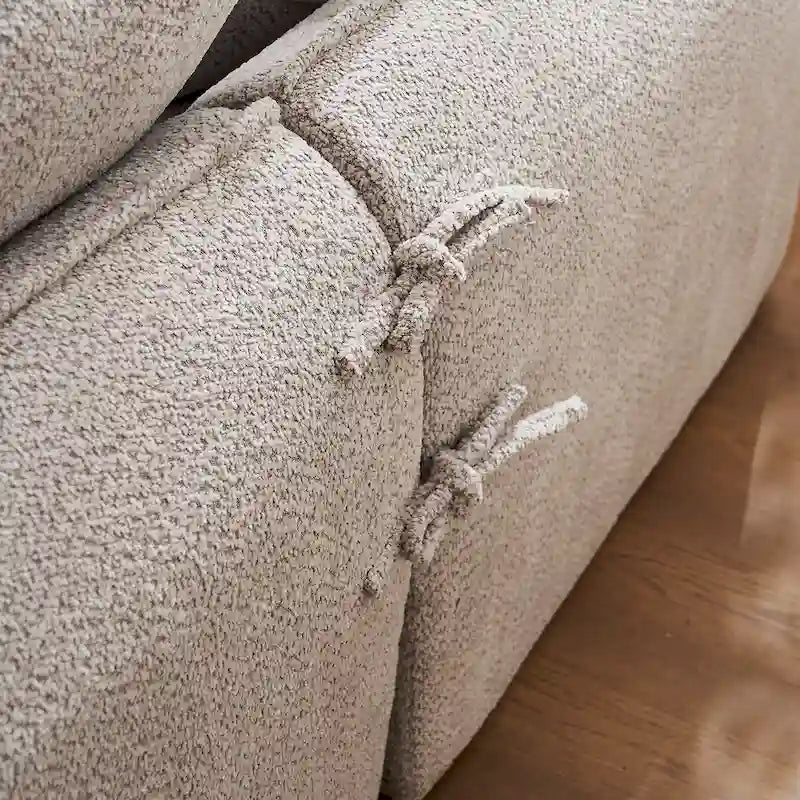 Divano a L oversize a 3 posti con chaise longue e 4 cuscini da 270 cm