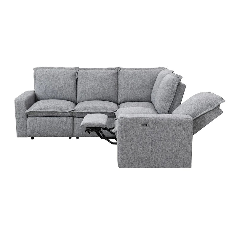 Divano a L 5 posti con recliner 89.76