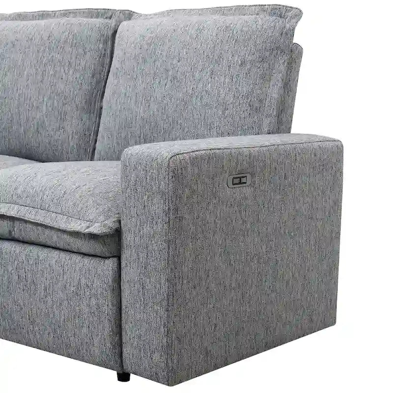 Divano a L 5 posti con recliner 89.76