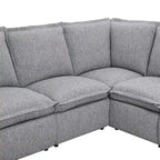 Divano a L 5 posti con recliner 89.76