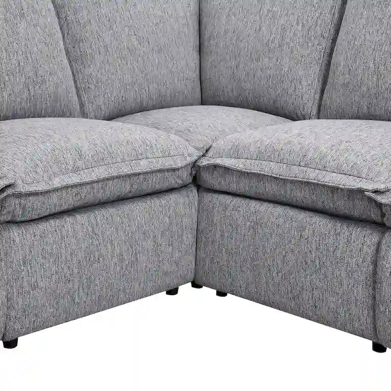 Divano a L 5 posti con recliner 89.76