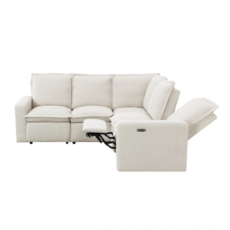 Divano a L 5 posti con recliner 89.76