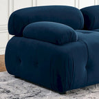Canapé d'angle modulable 4 places Blue 93 avec pouf réversible