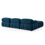 Canapé d'angle modulable 4 places Blue 93 avec pouf réversible