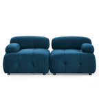 Canapé d'angle modulable 4 places Blue 93 avec pouf réversible