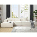 129.5 Divano componibile minimalista a L a 4 posti con chaise longue