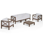 Brava Outdoor Acacia Wood 6-piece Chat Set by Christopher Knight Home