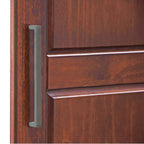 Palace Imports 100% Solid Wood Cosmo 3-Door Wardrobe Armoire with Solid Wood or Mirrored Doors