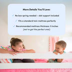 Kids Twin Low Loft Bed with Slide & Stairs, Solid Wood, 14 Guardrails, 400 lb Capacity