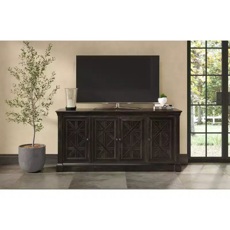 Kingston Traditional 70" TV Console: English Manor Style, No Assembly - Martin Furniture