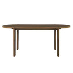 7pcs Oval Dining Table Set Dining Set for 6, 71'' Large Family Kitchen Table Set with 6 Padded Dining Chairs, Walnut - Christopher Knight Home