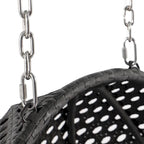 LeisureMod 2 Person Hanging Egg Chair with Stand - Outdoor/Indoor Rattan Wicker Patio Swing Hammock Lounger with Cushions