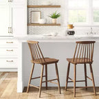 24 Harwich High Back Windsor Counter Height Barstool with Footrest - Threshold