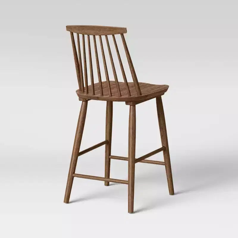 24 Harwich High Back Windsor Counter Height Barstool with Footrest - Threshold