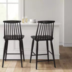 24 Harwich High Back Windsor Counter Height Barstool with Footrest - Threshold