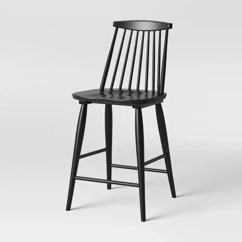 24 Harwich High Back Windsor Counter Height Barstool with Footrest - Threshold