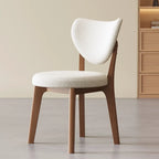 Modern Faux Leather Wingback Armless Dining Chair