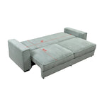 Roomfitters Large Sofa Bed with Storage, Modern 3 Seater Couch Furniture, Upholstered Back Sofa for Small Spaces