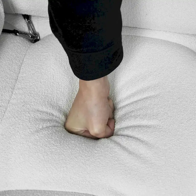 Divano componibile moderno a L in velluto morbido