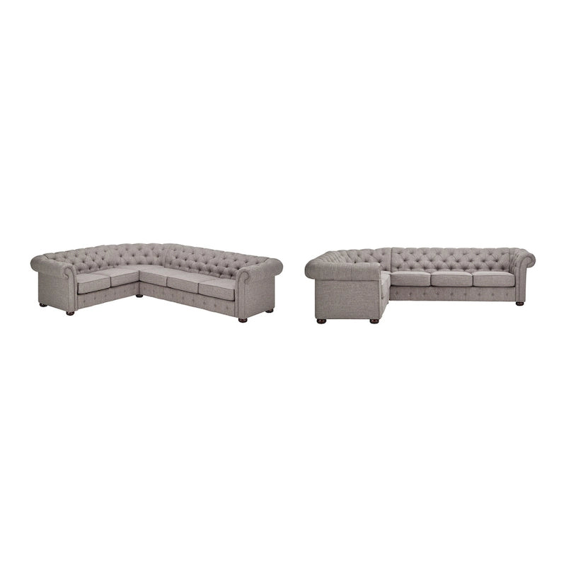 Divano componibile Chesterfield a L a 6 posti Gdansk