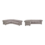 Divano componibile Chesterfield a L a 6 posti Gdansk