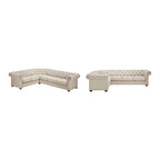 Divano componibile Chesterfield a L a 6 posti Gdansk
