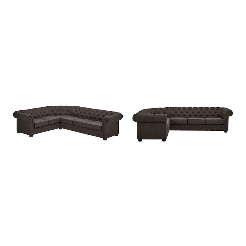 Divano componibile Chesterfield a L a 6 posti Gdansk