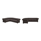 Divano componibile Chesterfield a L a 6 posti Gdansk