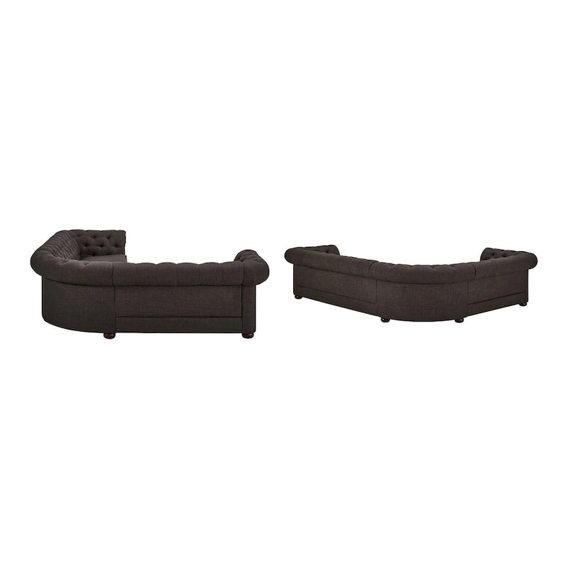 Divano componibile Chesterfield a L a 6 posti Gdansk
