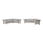 Divano componibile Chesterfield a L a 6 posti Gdansk