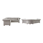 Divano componibile Chesterfield a L a 6 posti Gdansk