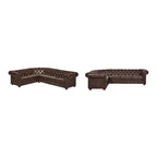 Divano componibile Chesterfield a L a 6 posti Gdansk