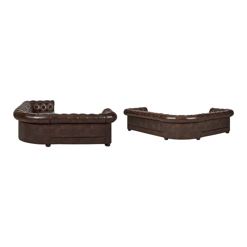 Divano componibile Chesterfield a L a 6 posti Gdansk