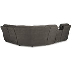 Divano componibile reclinabile elettrico a 6 posti Hoopster grigio Signature Design by Ashley - 100L x 120P x 34H