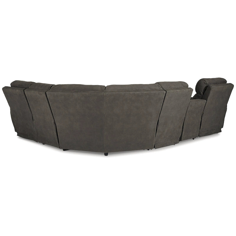 Divano componibile reclinabile elettrico a 6 posti Hoopster grigio Signature Design by Ashley - 100L x 120P x 34H