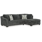Signature Design by Ashley Biddeford Ebano Divano Letto Sezionale a 2 Pezzi con Chaise - 120L x 75P x 40A