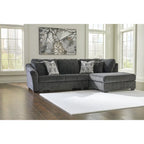 Signature Design by Ashley Biddeford Ebano Divano Letto Sezionale a 2 Pezzi con Chaise - 120L x 75P x 40A