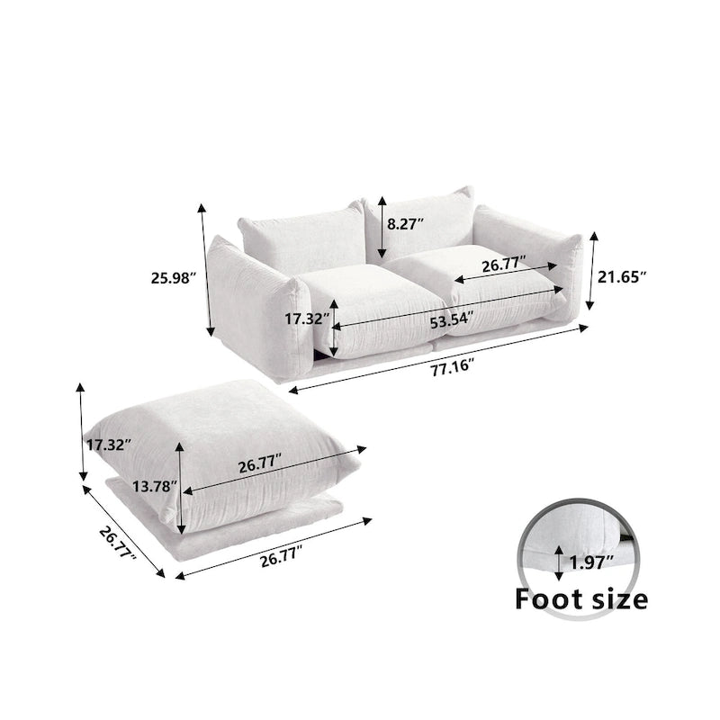 Mobilier de salon - Causeuse - Canapé deux places