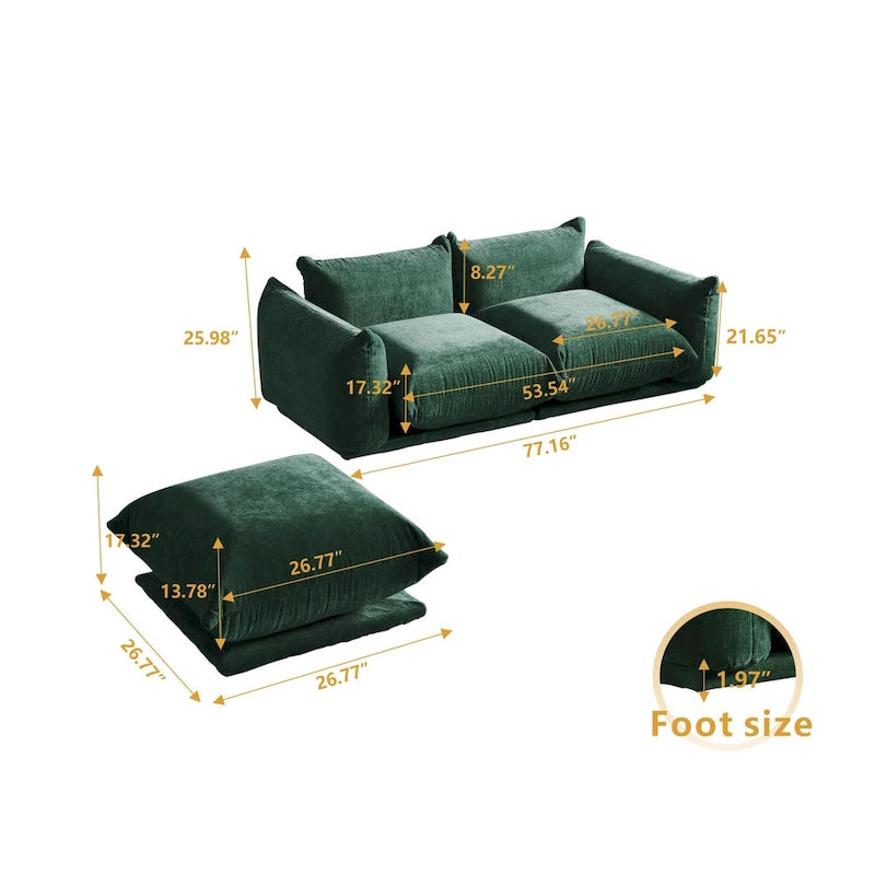 Mobilier de salon - Causeuse - Canapé deux places