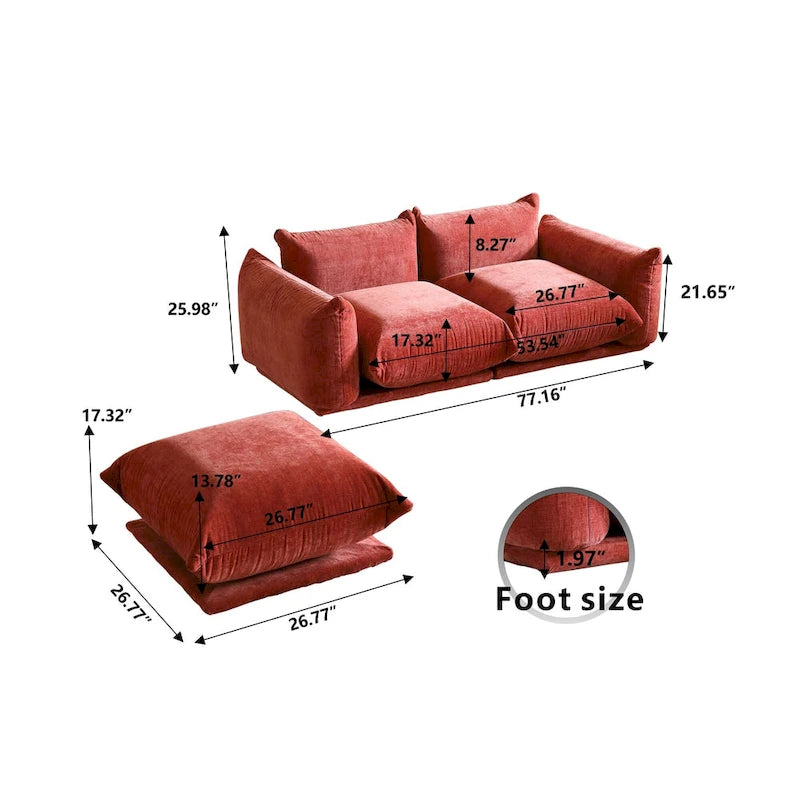 Mobilier de salon - Causeuse - Canapé deux places