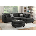 Set divano componibile reversibile a 3 pezzi rivestito in tessuto Bobkona Chaise