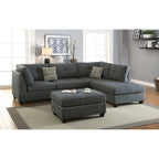 Set divano componibile reversibile a 3 pezzi rivestito in tessuto Bobkona Chaise