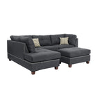 Set divano componibile reversibile a 3 pezzi rivestito in tessuto Bobkona Chaise