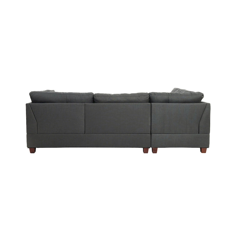 Set divano componibile reversibile a 3 pezzi rivestito in tessuto Bobkona Chaise