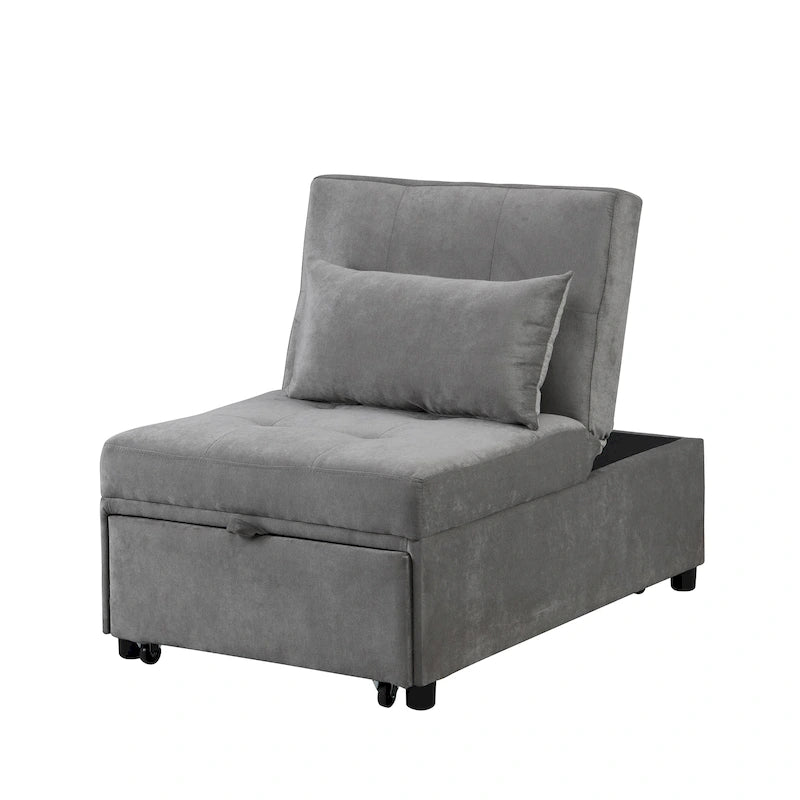 Lordear Divano letto singolo 4 in 1 regolabile Futon Divano letto pieghevole Sedia convertibile - 39.9 x 26.8